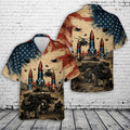 Patriotic Military Hawaiian Shirt