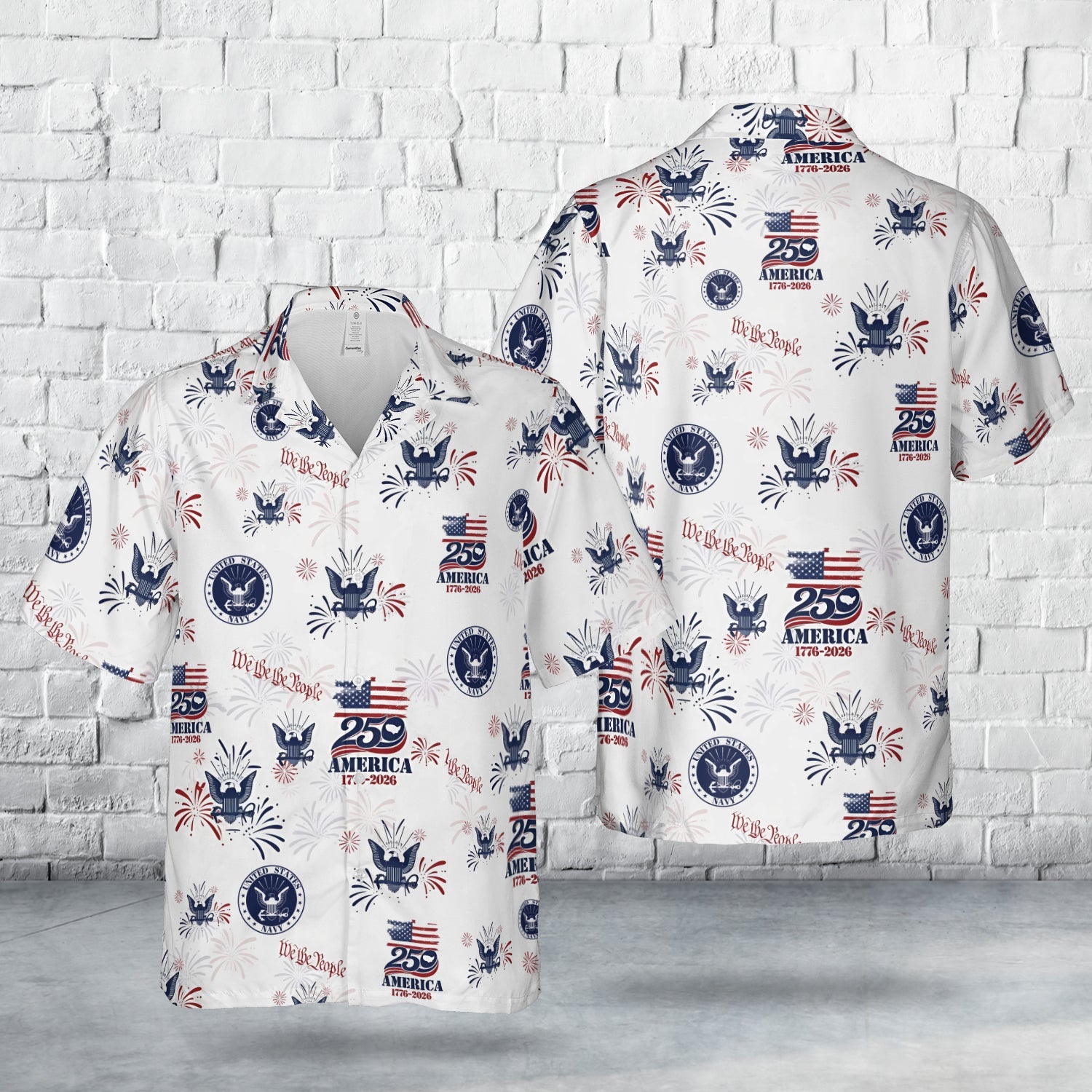 US Navy USA 250th Anniversary 1776-2026 July 4th Independence Day Hawa