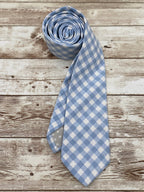 Blue And White Tie, Checkered Tie, Skinny Tie, Men’s Tie, Spring Tie, Easter Tie, Blue Tie, Checked Tie, Summer Tie, Plaid Tie, Wedding Tie