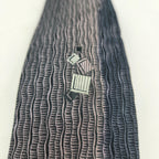 Vintage Silk Skinny Necktie    Gray Textured     Mad Men Style
