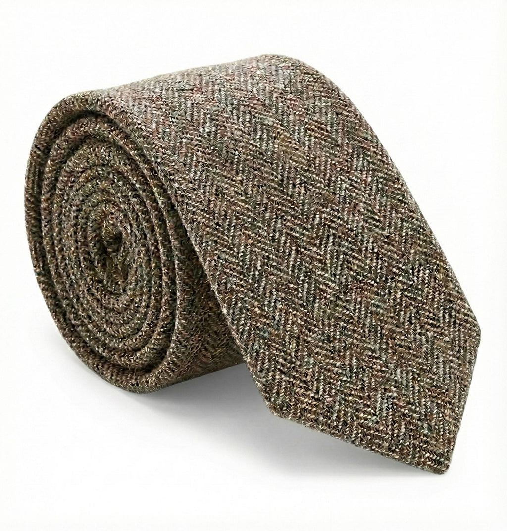 Tweed Neck Tie For Men Wool Blend Scottish Tartan Highland Dress Accessory 6cm