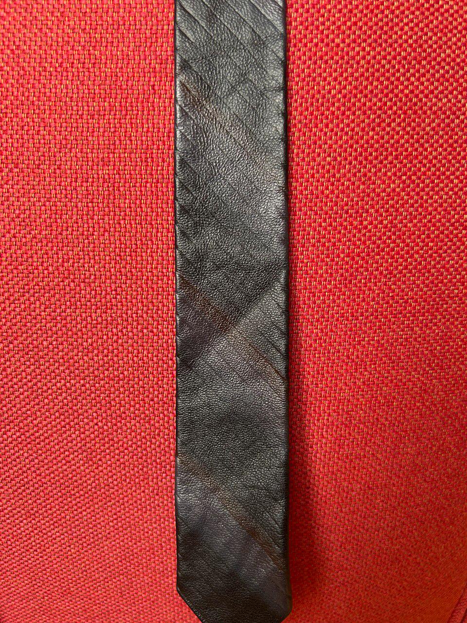 Vtg Skinny Leather Ties