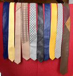 Vtg Skinny Leather Ties