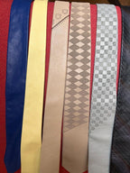 Vtg Skinny Leather Ties