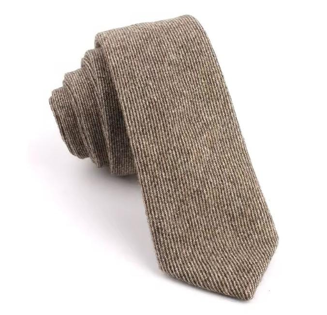Tweed Neck Tie For Men Wool Blend Scottish Tartan Highland Dress Accessory 6cm