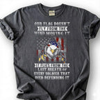 Our Flag Doesn Fly From The Wind Moving It Shirt, Last Breath Of Every Soldier Tee, Patriotic Eagle Flag T-Shirt, Veteran Tribute Gift