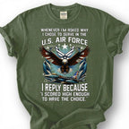 U.S. Air Force Veteran Shirt, I Scored High Enough To Have The Choice Tee, USAF Eagle T-Shirt, Patriotic Airman Gift, Air Force Tee