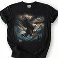 Bald Eagle Mountain Shirt, Majestic Wildlife Bird Tee, Nature Forest Landscape Top, American Patriotic Apparel, Birdwatcher Hiker Gift