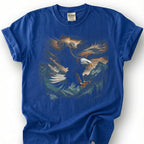 Bald Eagle Mountain Shirt, Majestic Wildlife Bird Tee, Nature Forest Landscape Top, American Patriotic Apparel, Birdwatcher Hiker Gift
