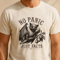 Ebola Virus Shirt, No Panic Just Facts Tee, Fruit Bat Graphic, Public Health Shirt, Science Gift, Epidemiology Tee